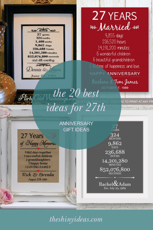 The 20 Best Ideas for 27th Anniversary Gift Ideas Home, Family, Style